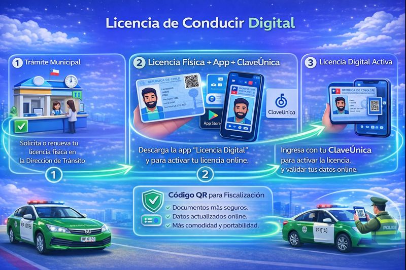 Infografía Licencia de Conducir Digital