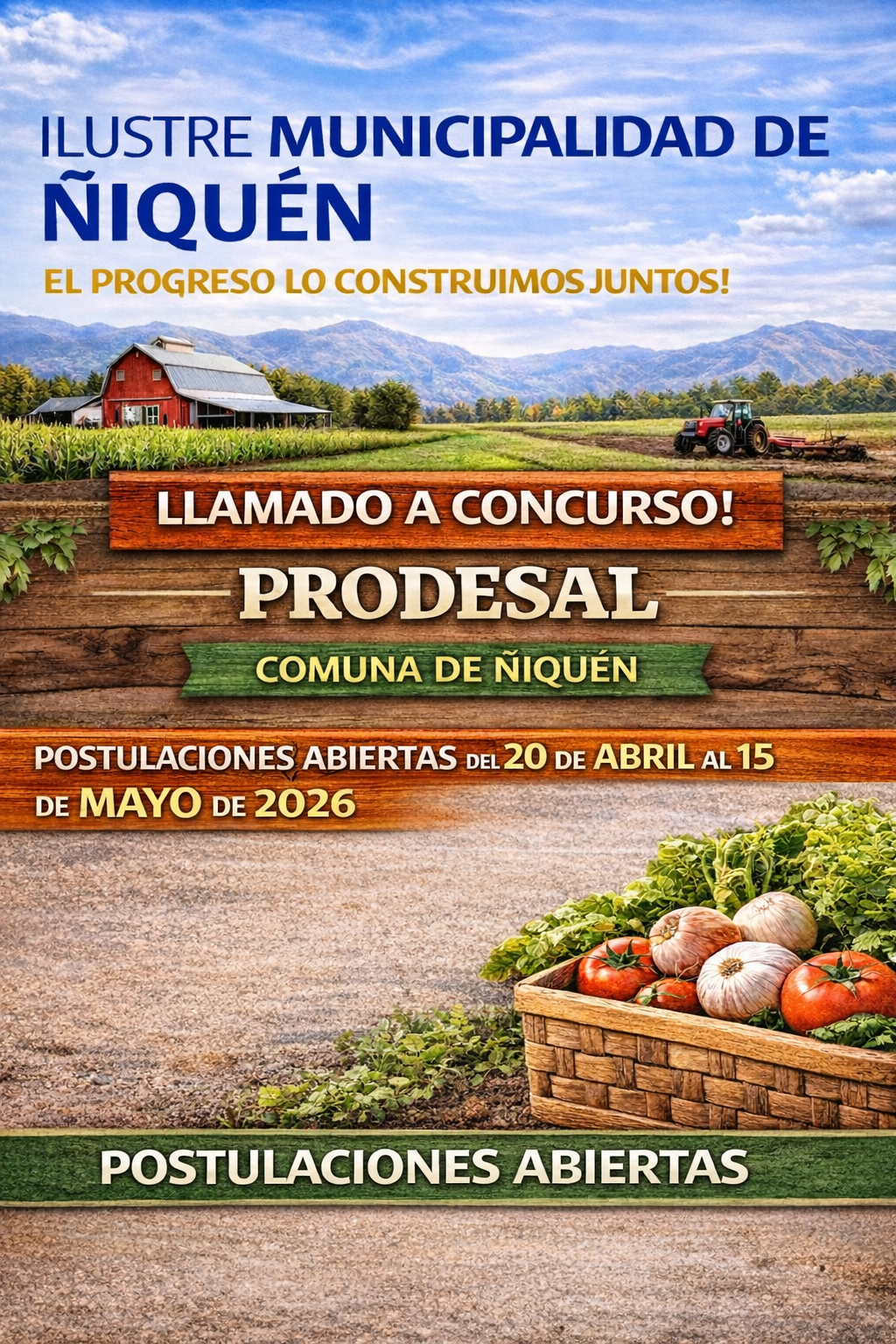 Llamado a Concurso PRODESAL Ñiquén