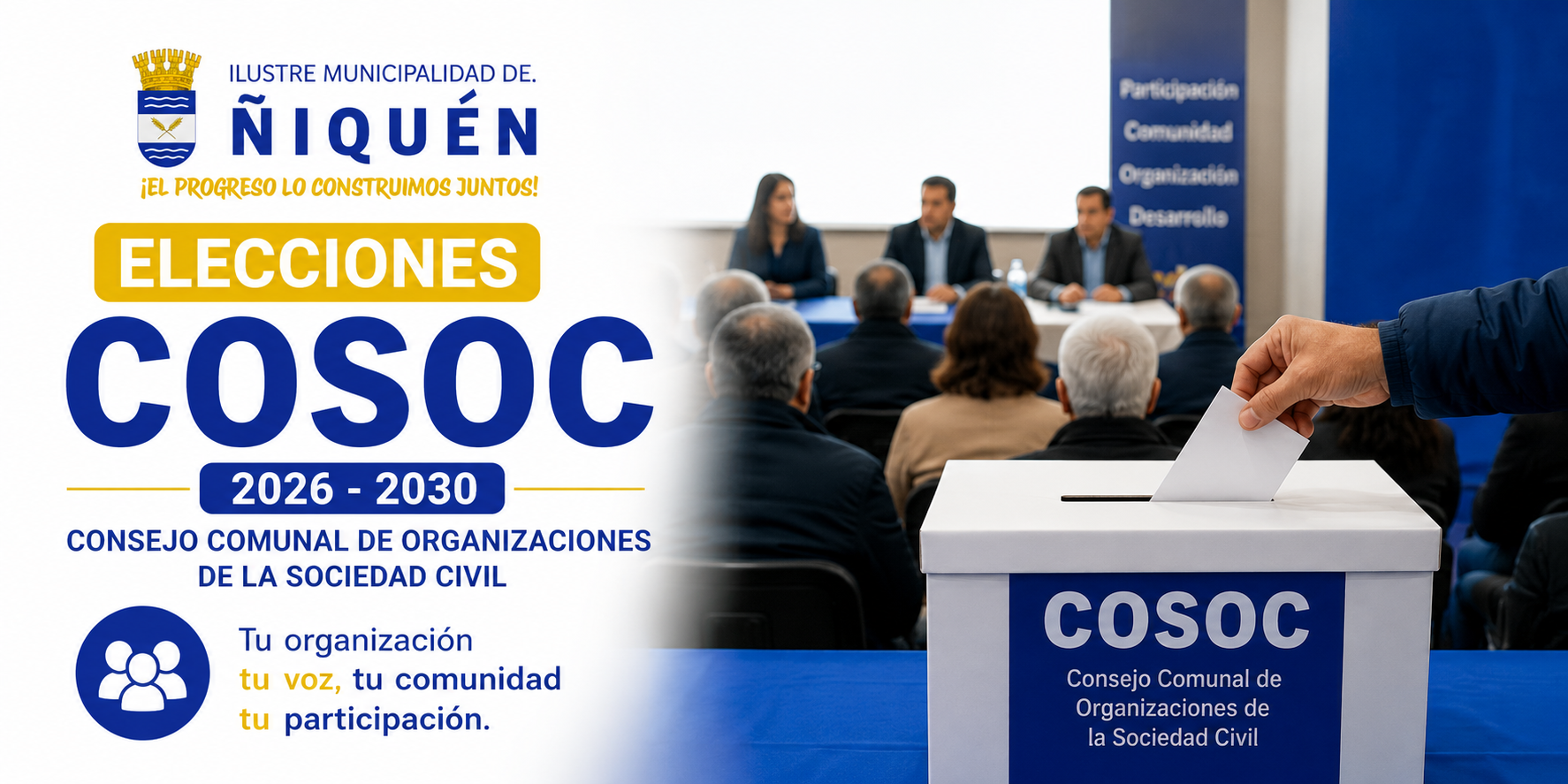 Elecciones COSOC Ñiquén 2026 - 2030