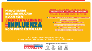 VACUNACIÓN CONTRA LA INFLUENZA